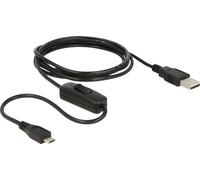 DELOCK USB Kabel micro B -> A St/St 1.50m Ein/Aus-Sch