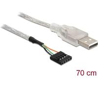 DELOCK USB Kabel Pinheader 5Pin -> A Bu/St 0.70m