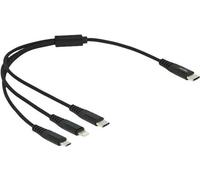 DELOCK USB Ladekabel 3 in 1 USB Type-C zu 8 Pin Lightning