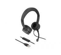 DELOCK USB Stereo Headset mit Kabel für PC und Notebook