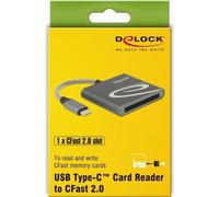 DELOCK USB Type-C Card Reader für CFast 2.0 Speicherkarten