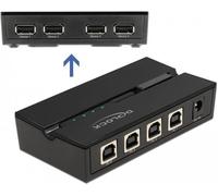 Delock - USB-Umschalter für die gemeinsame Nutzung von Peripheriegeräten - 4 x USB2.0 - Desktop (11494)