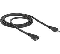 DELOCK USB Verl. Micro-B -> Micro-B St/Bu 1.00m sw