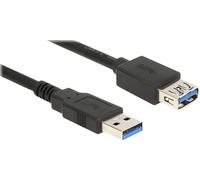 DELOCK USB Verl. USB3.0 A -> A St/Bu 3.00m schwarz