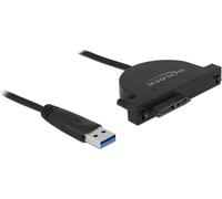 DeLOCK USB3.0 to Slim SATA Converter - Contrôleur de stockage - SATA 6Gb/s - 6 Gbit/s - USB3.0 - noir (64048)