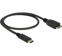 DELOCK USB3.1 Cable C -> micro B St/Bu 0.50m schwarz
