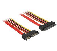 DeLock verlã ¤ ngerungskabel SATA 6 GB/s 22 Broches mâle vers SATA 22 Broches Femelle (3,3 V + 5 V + 12 V) 20 cm