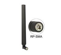 DeLOCK WiFi RP-SMA 802.11 - AC/a/h/b/g/n 4~7 dBi Omni Gelenk Noir rougeateable Version, 88913