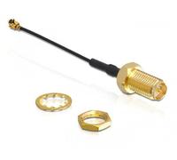Delock WLAN SMA antenna connection for installation - Connecteur d'antenne - SMA (M) - 5 cm - coaxial