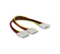 DELOCK Y- cable Power Supply> 2x 4pin Molex 82100