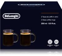 Delonghi 2 tasses à café en verre borosilicaté 250ml DLSC320