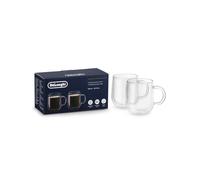 Delonghi 2x verres en verre borosilicaté double poignées 500ml machine à café