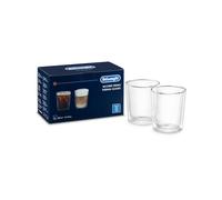 DeLonghi 2x Verres Verre Borosilicaté Double Mur Thermique 400ml Elegante