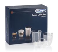 Delonghi 6 tasses café cappuccino latte verre thermique double paroi élégant