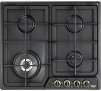 DELONGHI ANF46PRO Table de Cuisson 4 Feux Fonte Triple Couronne Anthracite