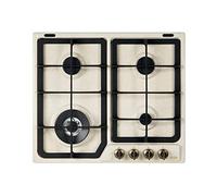 Delonghi AVF46PRO Table de Cuisson 4 Brûleurs Fonte 1 Triple Couronne Avoine