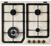 De'Longhi AVF46PRO Piano De Cuisson Gaz 4 Brûleurs Fonte Triple Couronne