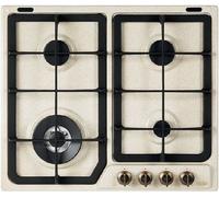 Delonghi AVF46PRO Table de Cuisson 4 Brûleurs Fonte 1 Triple Couronne Avoine