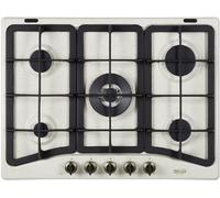 Delonghi AVF57PRO Table de Cuisson 5 Brûleurs 1 Triple Couronne Fonte Avoine