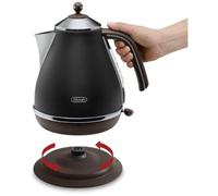 De’Longhi KBOV 2001.BK bouilloire 1,7 L 2000 W Noir, Marron