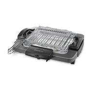 Delonghi BQ60.X Barbecue électrique de table 4,3 kg, Noir/Gris