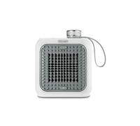 De'Longhi Capsule Desk HFX10B03.GR, Radiateur soufflant en céramique, mini chauffage silencieux avec design fonctionnel, grille orientable, thermostat de sécurité, petit et portable, idéal pour bureau