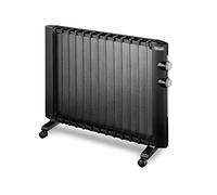 De'Longhi Chauffage électrique Panneau Rayonnant HMP2000, Chauffage 2 Niveaux, pour Pièces Jusqu'à 60 m³, Thermostat de Sécurité, Fonction Anti Gel, Protection Contre le Renversement, 2000W, Noir