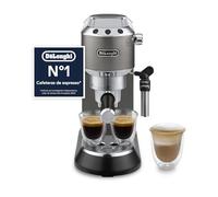 De'Longhi Dedica Style EC685.TB Machine à Café Expresso, Café Moulu ou en Capsules E.S.E., 15 Bar, Thermoblock, Buse Cappuccino, Système Anti-Goutte, Acier Inoxydable, Noir/Titane