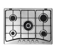 Delonghi DFI57ASV Table de Cuisson 5 Feux 70CM 1 Triple Couronne Inox