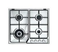 DELONGHI DLI46ASDV Table de Cuisson 4 Feux 1 Triple Couronne Inox