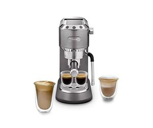 De'Longhi EC885.M Dedica Arte Machine à café manuelle, avec buse vapeur My LatteArt, parfaite pour préparer cappuccinos crémeux