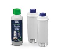 De'Longhi EcoDecalk - Kit D'Entretien Machine à Café avec Détartrant | Kit d'entretien pour Machines à Café, 2 Filtres à Eau, 2 Doses de Détartrant EcoDecalk, DLSC322