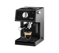 De'Longhi Machine à expresso ECP 31.21 | Porte-filtre avec finition aluminium | Buse de mousse de lait | 1 ou 2 tasses Espresso | Convient également pour les dosettes | Noir