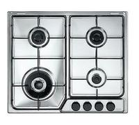 DELONGHI DLI46ASDV Table de Cuisson 4 Feux 1 Triple Couronne Inox