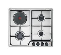 DELONGHI FFI36ER Piano De Cuisson 3 Brûleurs 1 Plaque Valves Sécurité Inox 60 cm