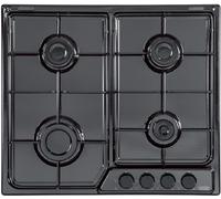 DELONGHI FFN46ASV Piano De Cuisson 4 Feux Gaz Naturel Valves Sécurité Noir