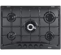 DELONGHI FFN57ASV Table de Cuisson 5 Brûleurs 70CM 1 Triple Couronne Noir