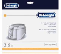 Delonghi Filtre pour friteuse à vapeur grasse, filtre à charbon actif Type : F28-9 (1 paquet)