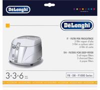Delonghi Filtre pour friteuse Filtre à vapeur de graisse, à charbon actif Type : F8-12 (1 paquet)