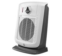 De'Longhi HBC 3030 Chauffage soufflant Chaudobain, 2 niveaux de puissance, fonction ECO-SILENCE, protection anti-goutte, ventilation d'été, enrouleur de câble, pour pièces jusqu'à 60 m³