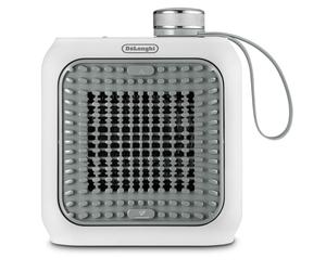 De'Longhi HFX10B03.GR appareil de chauffage Intérieure Gris, Blanc 350 W Chauffage de ventilateur électrique