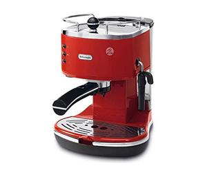 De'Longhi Icona Eco 311.R Macchina da Caffè Espresso Manuale, Caffè in Polvere o in Cialde E.S.E., 1100 W, Rosso