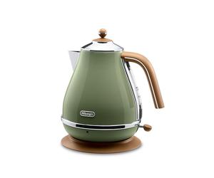 De'Longhi KBOV 2001 Bouilloire (1,7 l, style rétro) taille unique olive