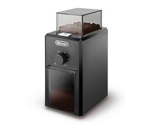 De'Longhi KG79 - Moulin à Café Électrique à Meules, 16 Niveaux de Mouture | Touches Soft Touch, Sélecteur de Tasses Réglable Jusqu'à12 Tasses, Système de Sécurité, Noir, KG79