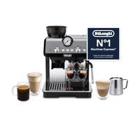 De'Longhi La Specialista Arte - Machine à Espresso 3 Boissons Préréglées | Machine à Café Manuelle, Mousseur à Lait Manuel, Broyeur Intégré 15 Réglages, 3 Températures, Kit Barista, Noir, EC9152.MB