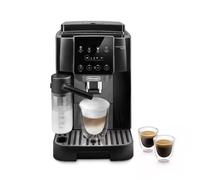 De'Longhi Magnifica Start ECAM222.60.BG, Machine à Café Grain Automatique avec LatteCrema, Cafetière Espresso avec 4 Recettes d'un Seul Toucher, Panneau de Contrôle Tactile Doux, 1450W, Noir