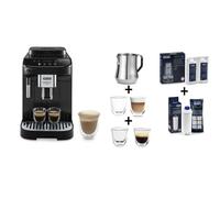 DELONGHI Machine à café avec broyeur - 1,8L + 2 tasses Capuccino + 2 verres expresso + Pichet à lait + Filtre à café + Détartrant