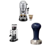 De'Longhi Machine à Café Espresso avec Broyeur Intégré, Moderne, Acier Inoxydable, 15 cm x 15 cm x 15 cm