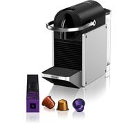 De'Longhi Machine À Café Pixie Silver 19 Bars + Kit De Bienvenue Design Compact Expresso Et Lungo Arrêt Automatique En127.S