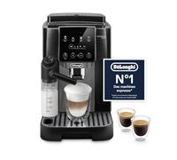 De'Longhi Magnifica Start - Machine à Café Automatique 4 Boissons Noir Gris | Machine à Café à Grain, Mousseur LatteCrema, Expresso et Cappuccino, Boissons à une Touche, Icônes Tactiles, ECAM222.60.BG
